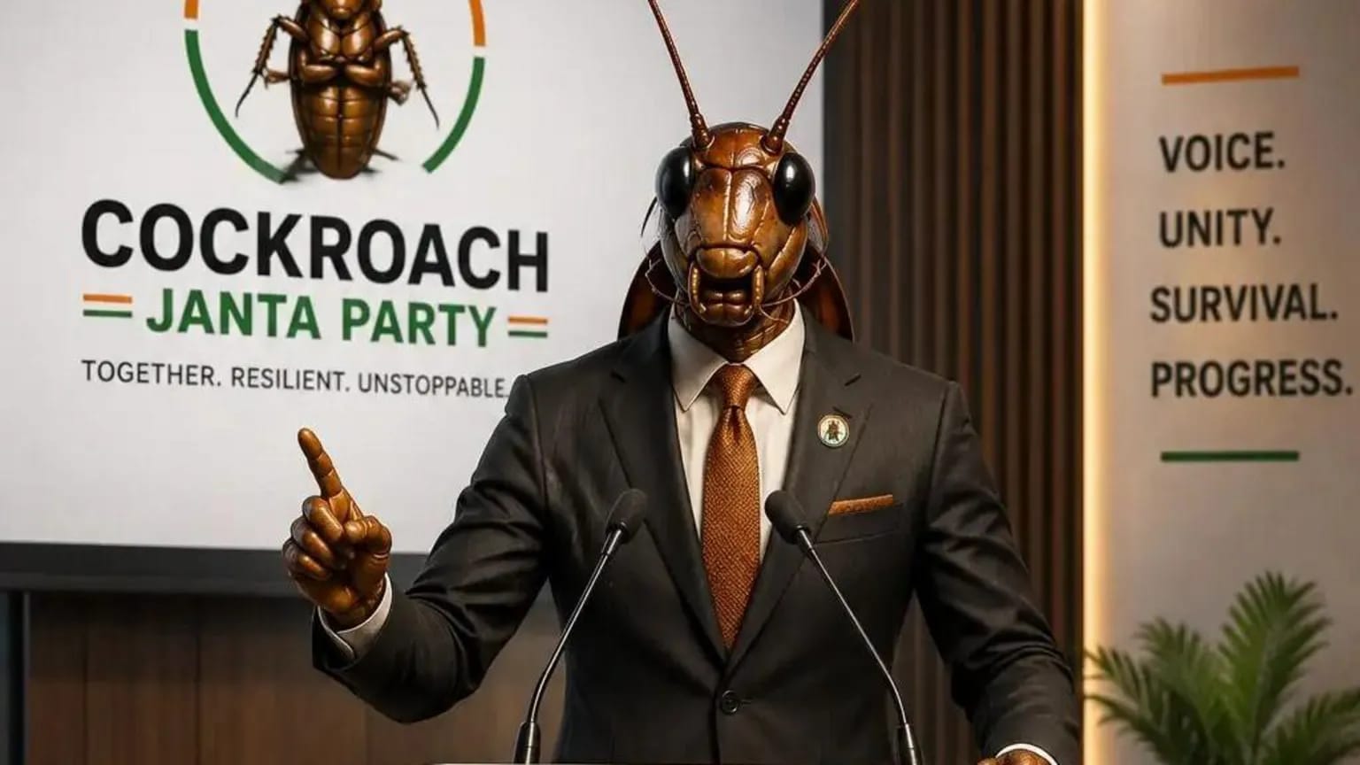 The Cockroach Janta Party has used AI-generated images